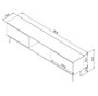 Hanah Home Soporte para TV Paye - Blanco